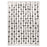 Lavin Rugs N5012 Myra 5'3" x 7'6" Stripe Rug, Beig Grey/Black/White - N5012-0507