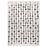 Lavin N5012 Myra 7'10"x10'10" Stripe Rug, Beig Grey/Black/White - N5012-0811