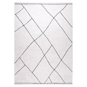 Lavin Rugs N5013 Myra 2' x 3' Geo Rug, Cream Brown/Black/White - N5013-0203