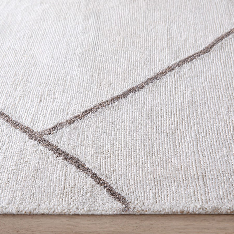 Lavin Rugs N5013 Myra 2' x 3' Geo Rug, Cream Brown/Black/White
