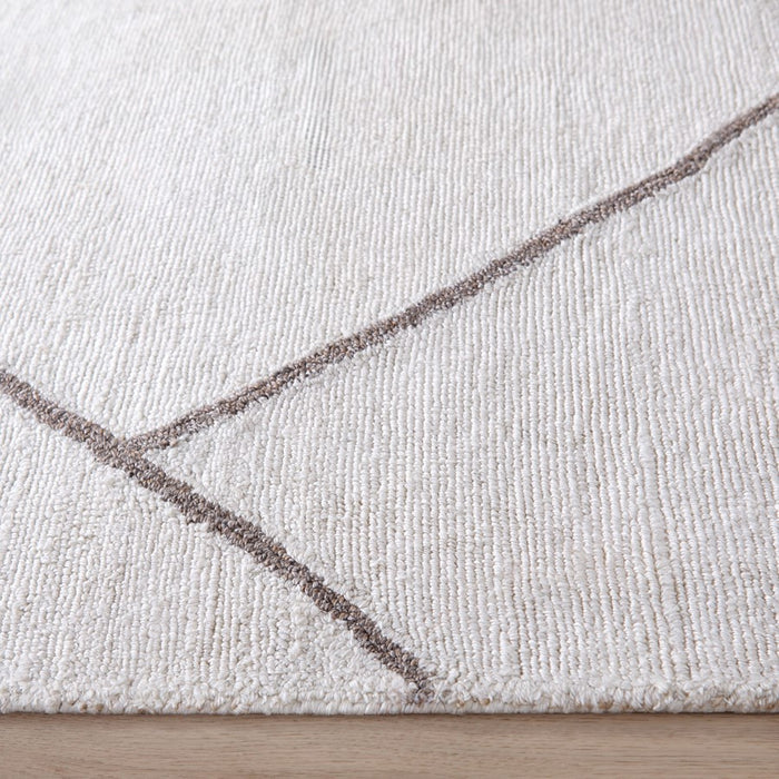 Lavin Rugs N5013 Myra 9'10" x 13'2" Geo Rug, Brown/Black/White