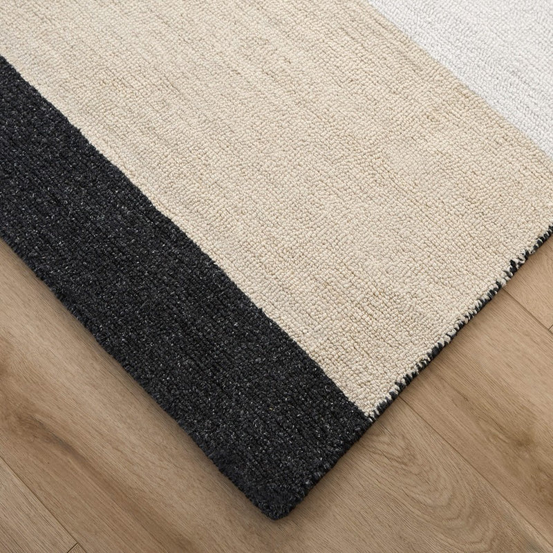 Lavin Rugs N5015 Kali 2' x 3' Geo Rug, Grey Cream/Black/White/Grey