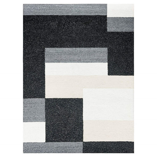 Lavin Rugs N5015 Kali 6'7" x 9'6" Geo Rug, Cream/Black/White/Grey - N5015-0609