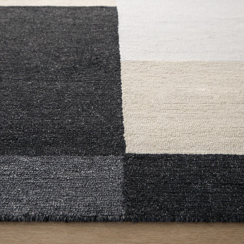 Lavin Rugs N5015 Kali 6'7" x 9'6" Geo Rug, Cream/Black/White/Grey