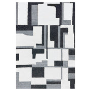 Lavin Rugs N5016 Kali 2' x 3' Geo Rug, Grey Cream/Black/White/Grey - N5016-0203