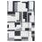 Lavin Rugs N5016 Kali 2' x 3' Geo Rug, Grey Cream/Black/White/Grey - N5016-0203
