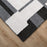 Lavin Rugs N5016 Kali 2' x 3' Geo Rug, Grey Cream/Black/White/Grey