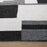 Lavin Rugs N5016 Kali 6'7" x 9'6" Geo Rug, Cream/Black/White/Grey