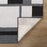 Lavin Rugs N5016 Kali 6'7" x 9'6" Geo Rug, Cream/Black/White/Grey