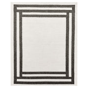 Lavin Rugs N5017 Kali 6'7" x 9'6" Border Rug, Cream/Black/White - N5017-0609