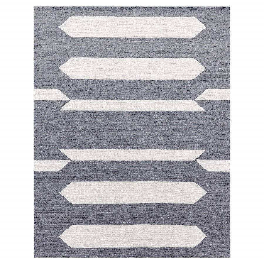 Lavin Rugs N5018 Kali 6'7" x 9'6" Geo Rug, Grey Cream/Grey/White - N5018-0609