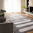 Lavin Rugs N5018 Kali 6'7" x 9'6" Geo Rug, Grey Cream/Grey/White
