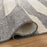 Lavin Rugs N5018 Kali 6'7" x 9'6" Geo Rug, Grey Cream/Grey/White