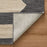 Lavin Rugs N5018 Kali 6'7" x 9'6" Geo Rug, Grey Cream/Grey/White