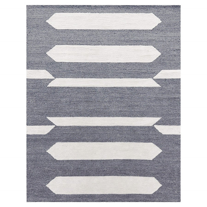 Lavin Rugs N5018 Kali 7'10" x 10'10" Geo Rug, Grey Cream/Grey/White - N5018-0811