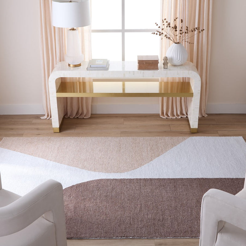 Lavin Rugs N5019 Kali 2' x 3' Geometric Rug, Cream Beige/Brown