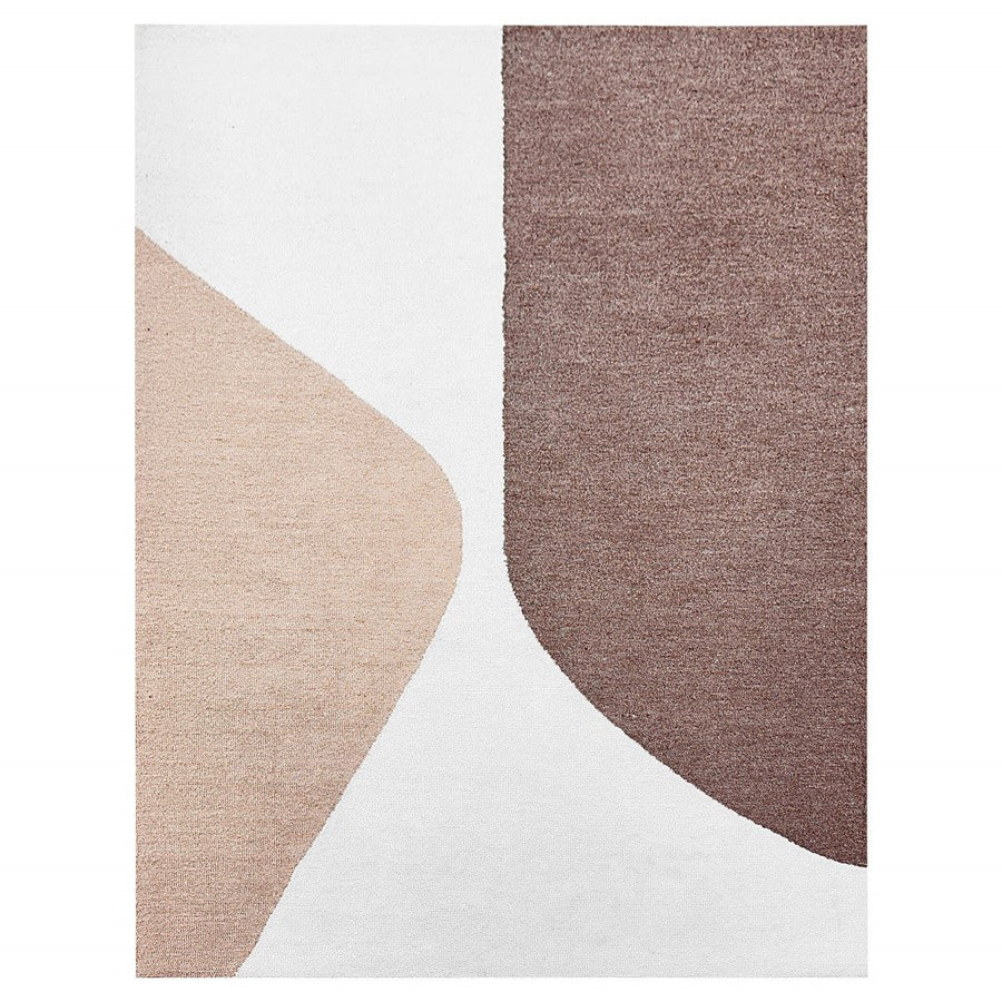 Lavin Rugs N5019 Kali 6'7" x 9'6" Geometric Rug, Cream Beige/Brown - N5019-0609