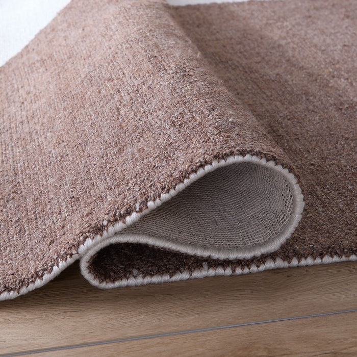 Lavin Rugs N5019 Kali 7'10" x 10'10" Geo Rug, Cream Beige/Brown