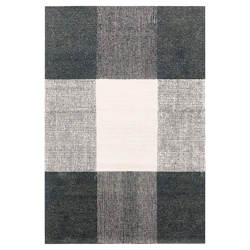 Lavin Rugs N5021 Kali 2'x3' Checker Rug, Grey Ivory/Black/White - N5021-0203