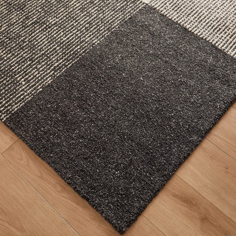 Lavin Rugs N5021 Kali 2'x3' Checker Rug, Grey Ivory/Black/White