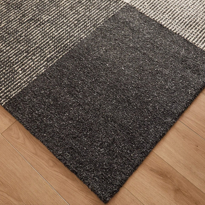 Lavin Rugs N5021 Kali 6'7"x9'6" Checker Rug, Grey Ivory/Black/White