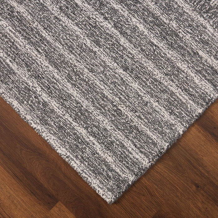 Lavin Rugs N5022 Kali 2' x 3' Linear Swirl Rug, Cream/Grey/White