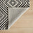 Lavin Rugs N5023 Vani 9'10" x 13'2" Geo Rug, Grey Cream/Black/White