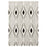 Lavin Rugs N5024 Vani 5'3" x 7'6" Geo Rug, Cream Balck/Black/White - N5024-0507
