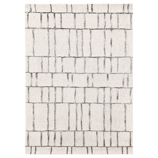 Lavin Rugs N5025 Vani 6'7" x 9'6" Geo Rug, Cream Green/White/Ivory - N5025-0609