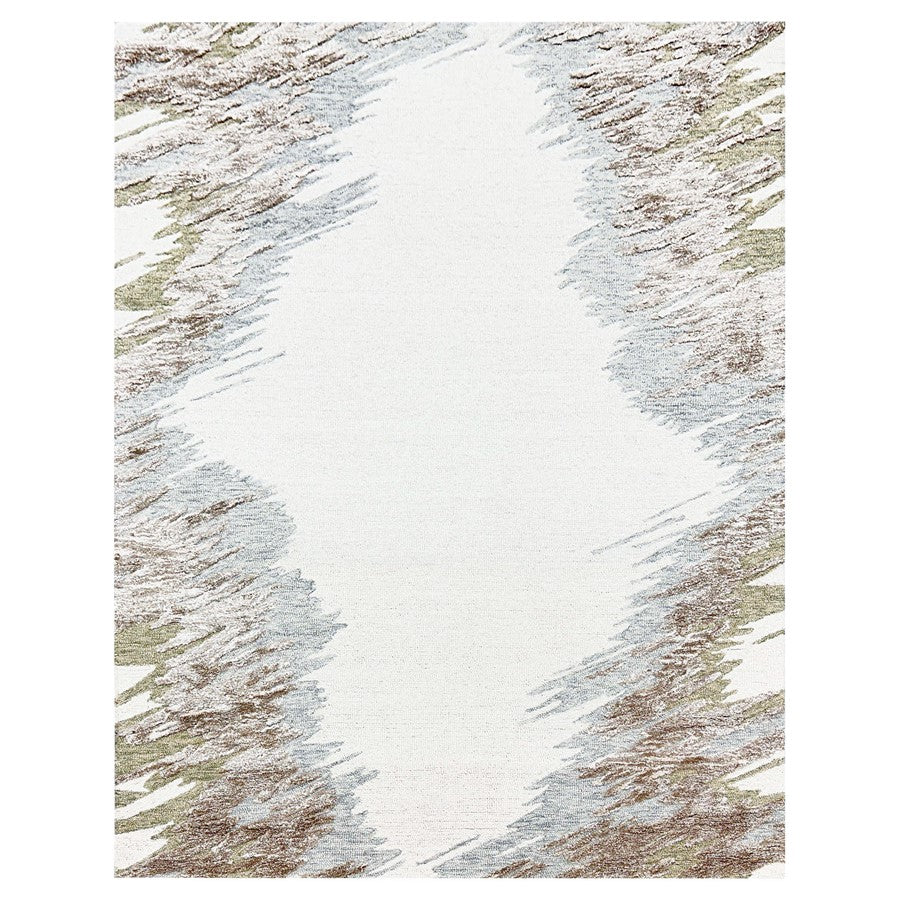 Lavin Rugs N5026 Vani 2' x 3' Marbled Rug, Grey Cream/Earth Tones - N5026-0203