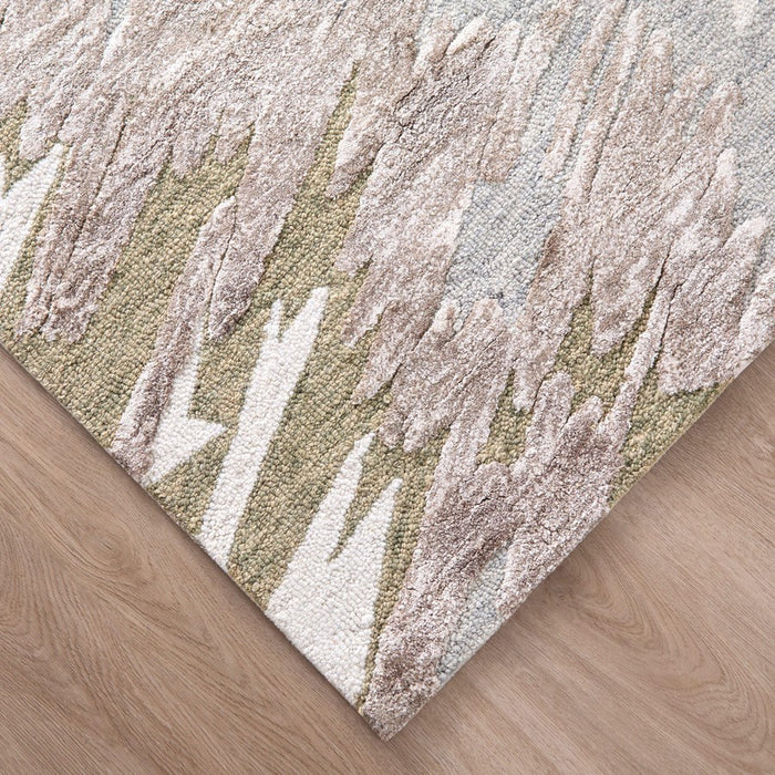 Lavin Rugs N5026 Vani 2' x 3' Marbled Rug, Grey Cream/Earth Tones