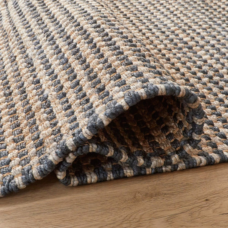Lavin Rugs N5027 Ganges 5'3" x 7'6" Stripe Rug, Cream Green/Green