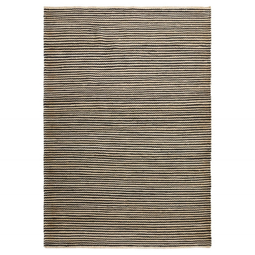 Lavin Rugs N5028 Ganges 2' x 3' Stripe Rug, Cream/Black/Natural - N5028-0203