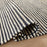 Lavin Rugs N5028 Ganges 2' x 3' Stripe Rug, Cream/Black/Natural