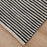 Lavin Rugs N5028 Ganges 2' x 3' Stripe Rug, Cream/Black/Natural