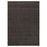 Lavin Rugs N5029 Ganges 5'3" x 7'6" Solid Rug, Black/Black - N5029-0507