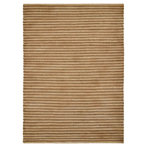 Lavin Rugs N5030 Ganges 9'10" x 13'2" Stripe Rug, Beige Brown/Brown - N5030-1013