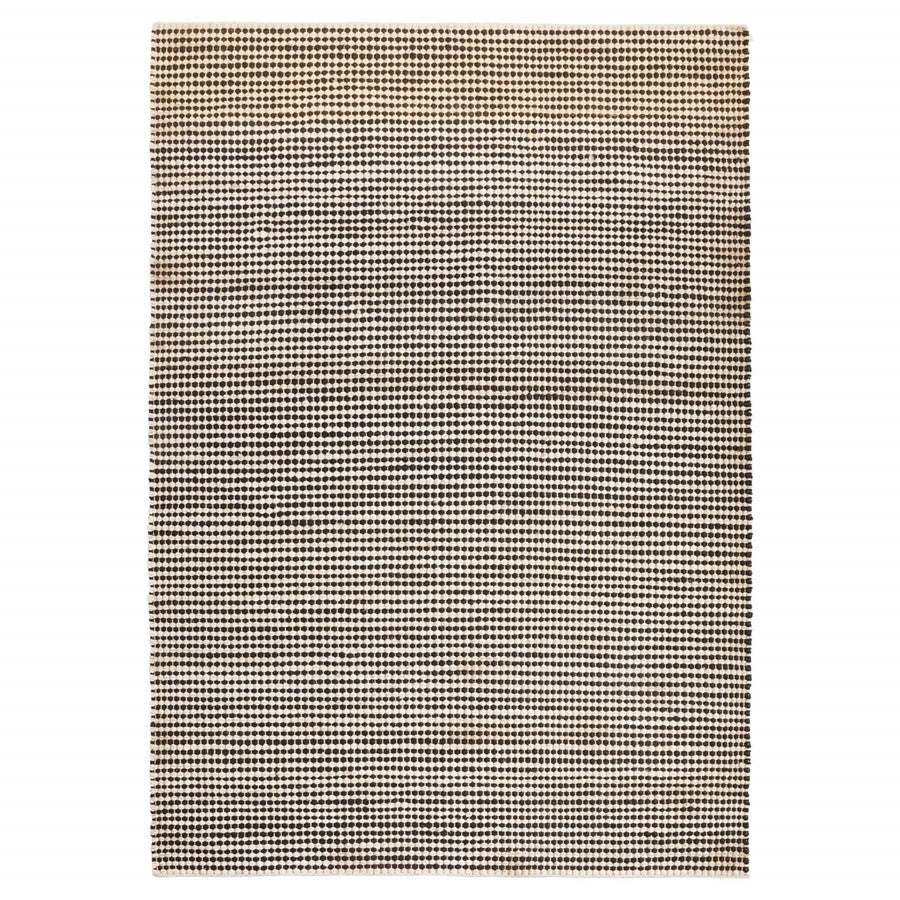 Lavin Rugs N5031 Ganges 7'10"x10'10" Stripe Rug, Black/Natural - N5031-0811