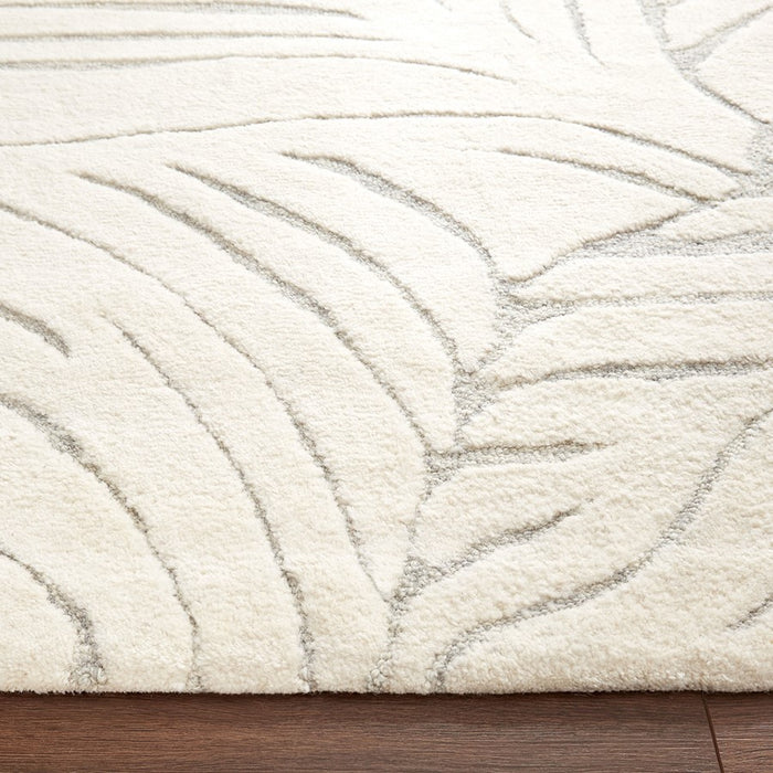 Lavin Rugs N5032 Mitra 9'10" x 13'2" Waves Rug, Ivory Grey/L.Grey