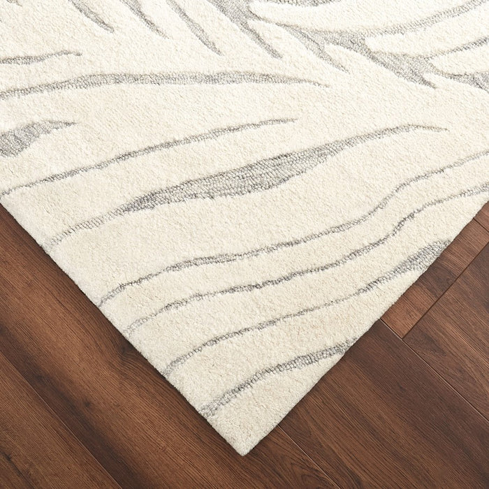 Lavin Rugs N5032 Mitra 9'10" x 13'2" Waves Rug, Ivory Grey/L.Grey