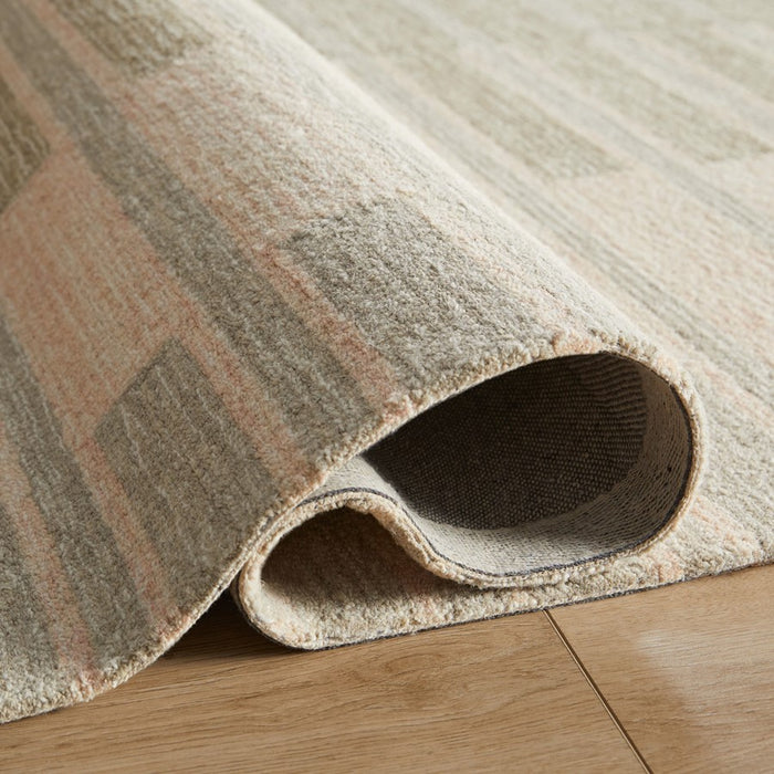 Lavin Rugs N5033 Mitra 2' x 3' Stripe Rug, Ivory Grey/Mineral Tones