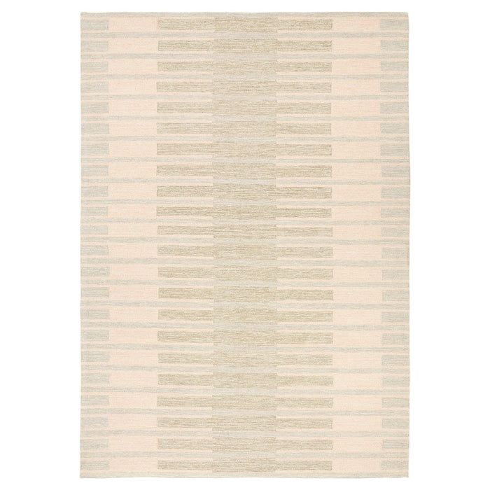 Lavin Rugs N5033 Mitra 5'3" x 7'6" Stripe Rug, Ivory Grey/Mineral - N5033-0507