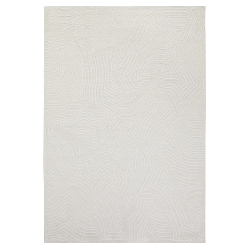 Lavin Rugs N5034 Mitra 5'3" x 7'6" Geo Swirl Rug, Ivory/White/Ivory - N5034-0507