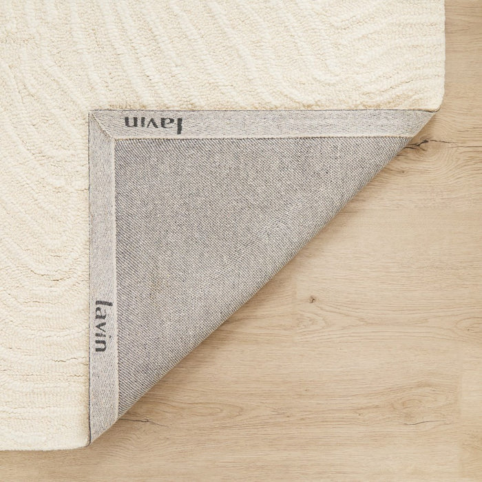 Lavin Rugs N5034 Mitra 6'7" x 9'6" Geo Swirl Rug, Ivory/White/Ivory