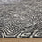 Lavin Rugs N5038 Mitra 9'10" Geo Round Rug, Ivory/Black/White