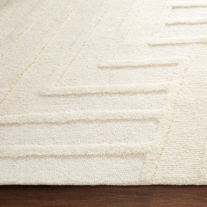 Lavin Rugs N5040 Mitra 6'7" x 9'6" Geo Rug, Grey Ivory/White/Ivory