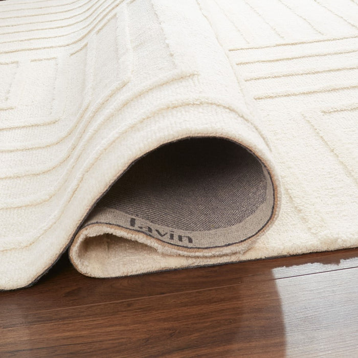 Lavin Rugs N5040 Mitra 9'10"x13'2" Geo Rug, Grey Ivory/White/Ivory