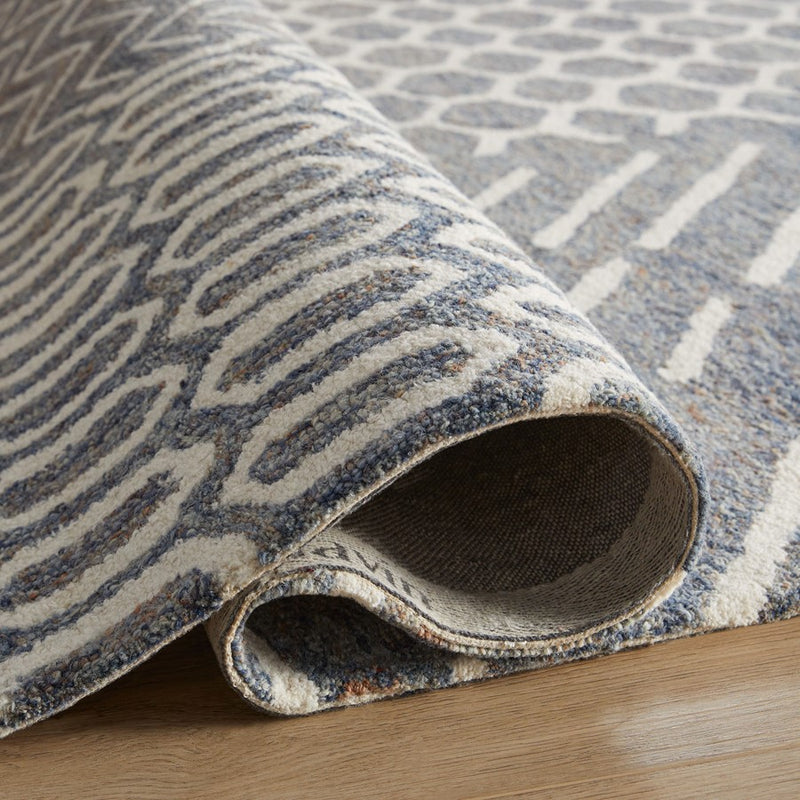 Lavin Rugs N5041 Mitra 2' x 3' Geometric Rug, Grey Ivory/Grey/White