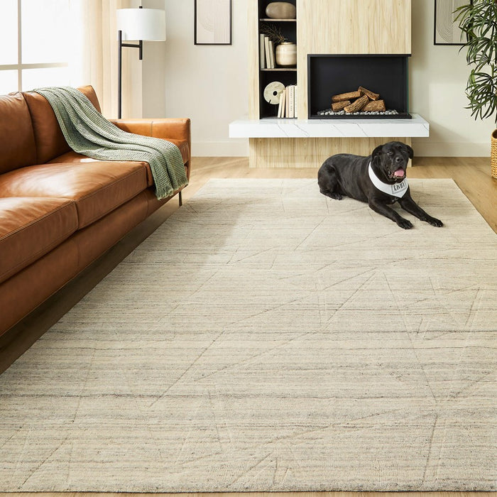 Lavin Rugs N6002 Kirti 2' x 3' Geometric Rug, Grey/Light Grey