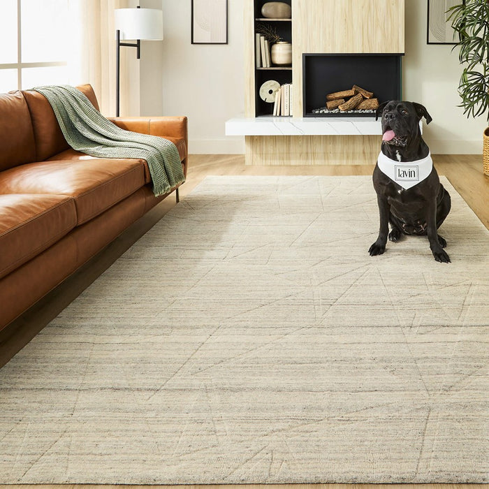 Lavin Rugs N6002 Kirti 6'7" x 9'6" Geometric Rug, Grey/Light Grey